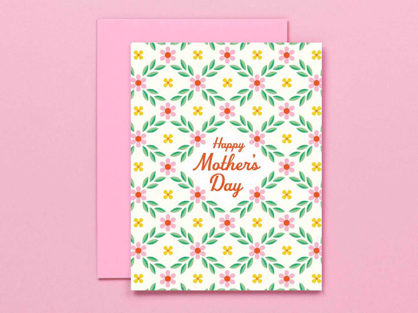 Mother’s Day Cottage Card close-up with cottage floral design