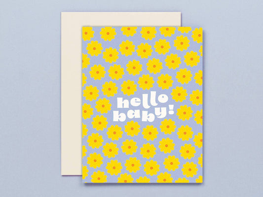 Baby Blooms New Baby Card greeting card by My Darlin at Roam Studio Florist