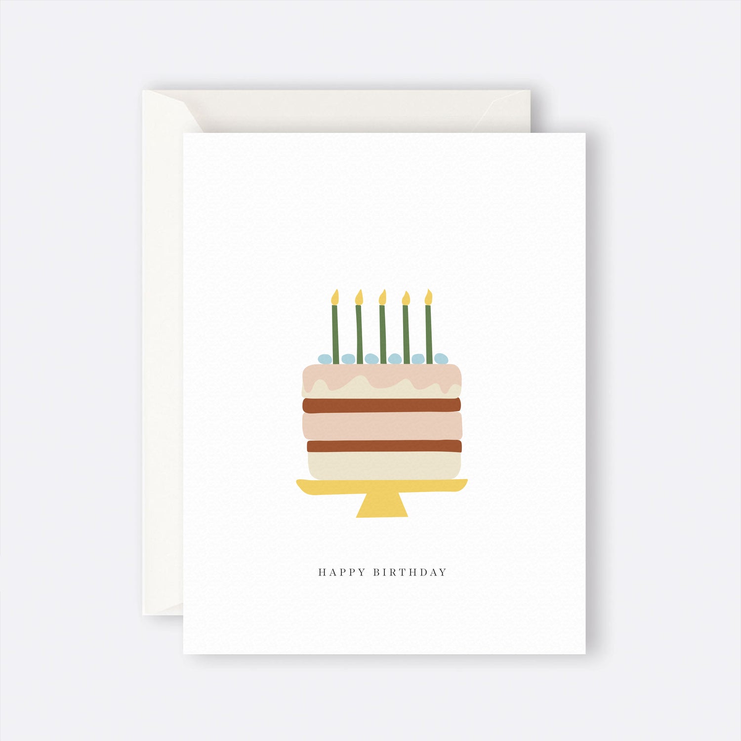 Happy Birthday Cake Card greeting card by Father Rabbit at Roam Studio Florist