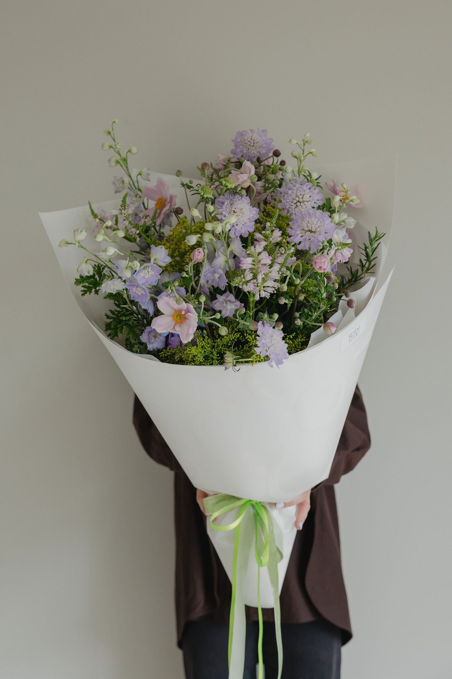 Dealer’s Choice bouquet gift wrapped for flower delivery