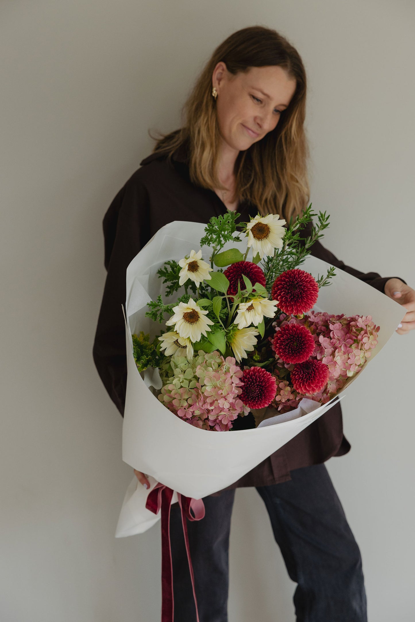 Dealer’s Choice florist designed bouquet close-up