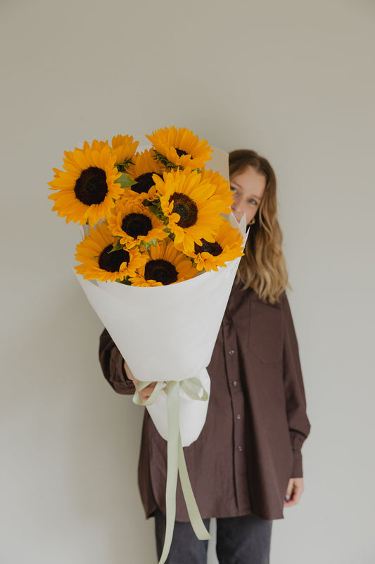 Sunshine not roses sunflower bouquet by Roam Studio Florist Tauranga