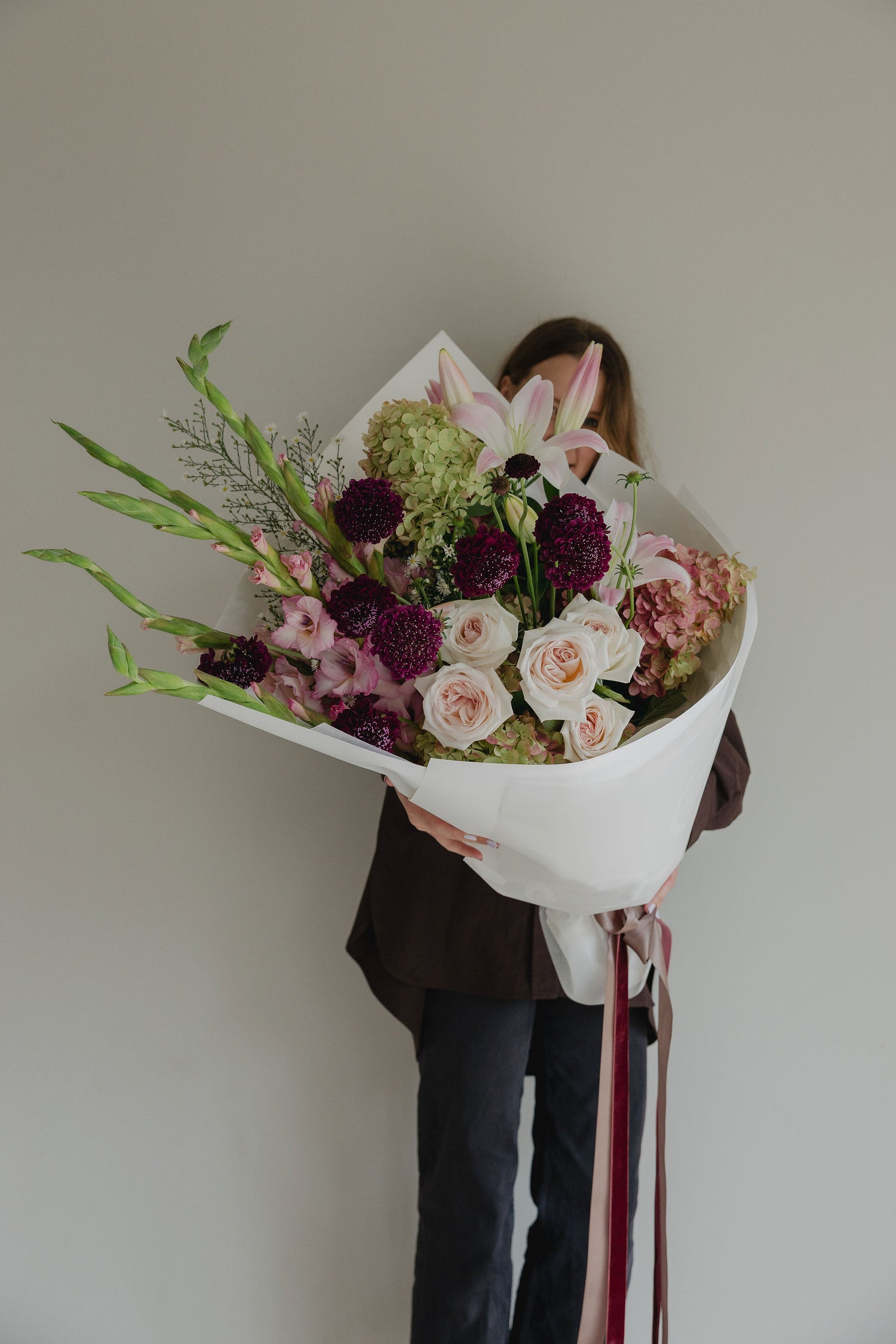 Dealer’s Choice seasonal flower bouquet with premium blooms