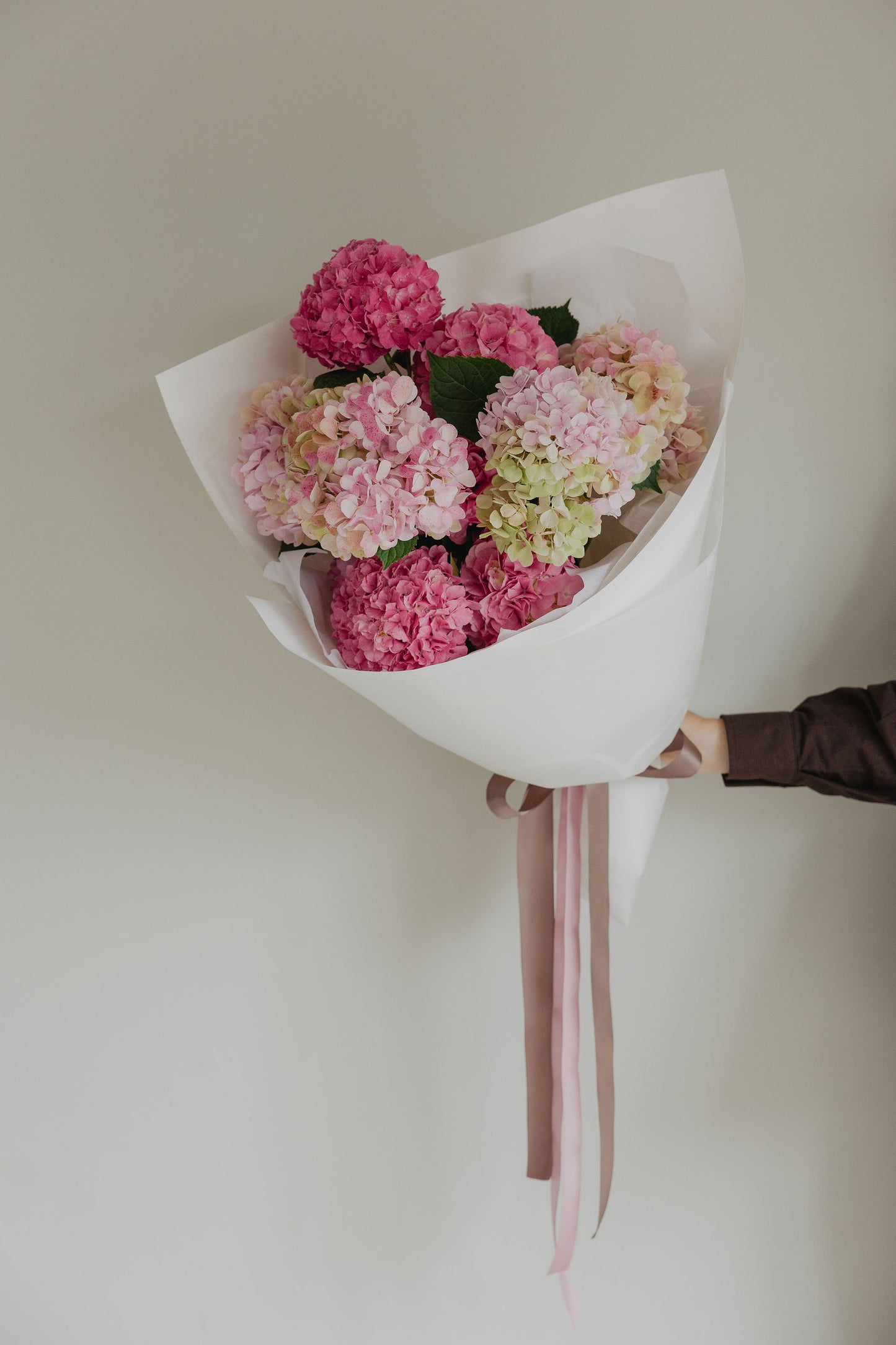 Showstopper hydrangea bouquet by Roam Studio Florist Tauranga