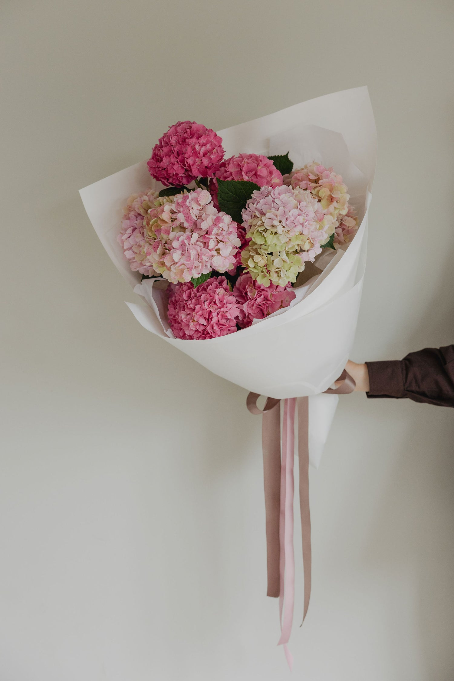 Showstopper hydrangea bouquet by Roam Studio Florist Tauranga